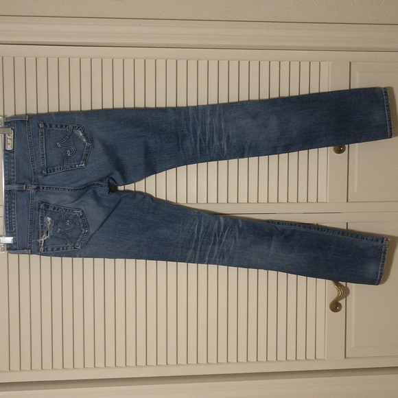 AG Adriano Goldschmied Premiere Skinny Straight Distressed Jeans Size 26 - Picture 4 of 12